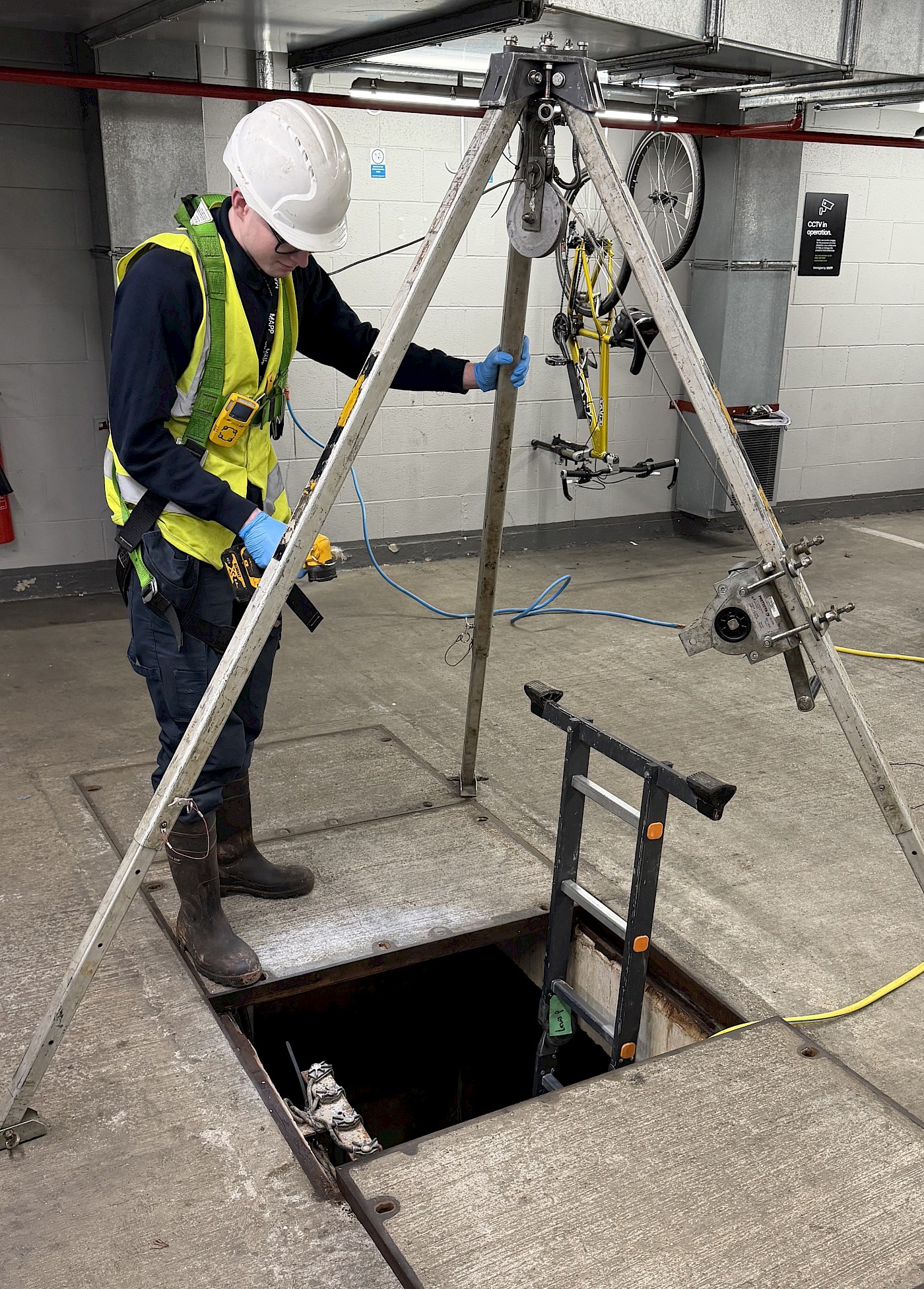 Enigneer performing On Site wastewater Pump Remedials
