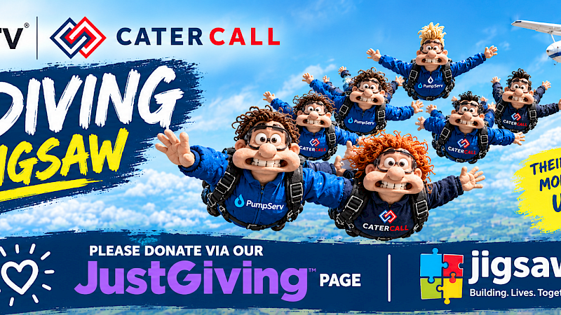 Taking Fundraising to New Heights: PumpServ Team Takes on 12,000-Foot Skydive for Jigsaw Trust